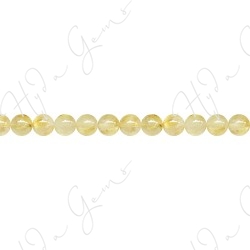 Rutlie Quartz Round Beads (A-)