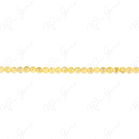 Rutlie Quartz Round Beads (3A)