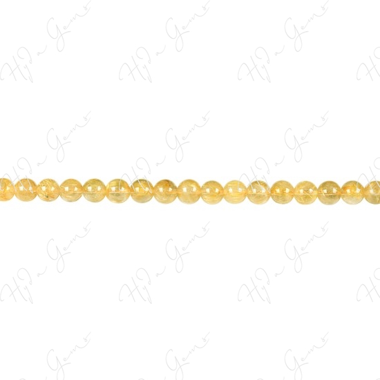 Rutlie Quartz Round Beads (2A)