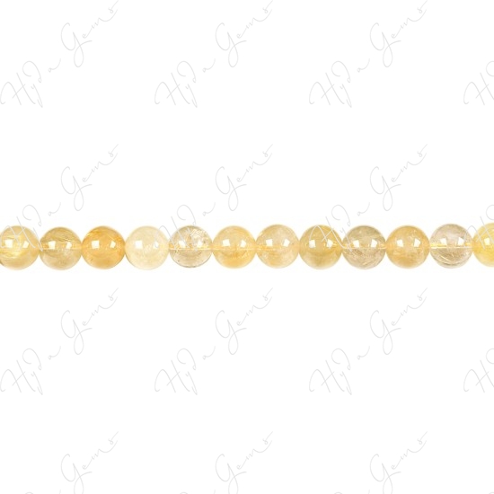 Rutlie Quartz Mix Color Round Beads (A)