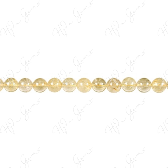 Rutlie Quartz Mix Color Round Beads (A1)