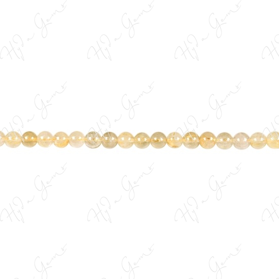 Rutlie Quartz Mix Color Round Beads (A)