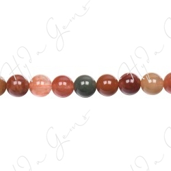 Multi Rutile Quartz Round Beads (A-)