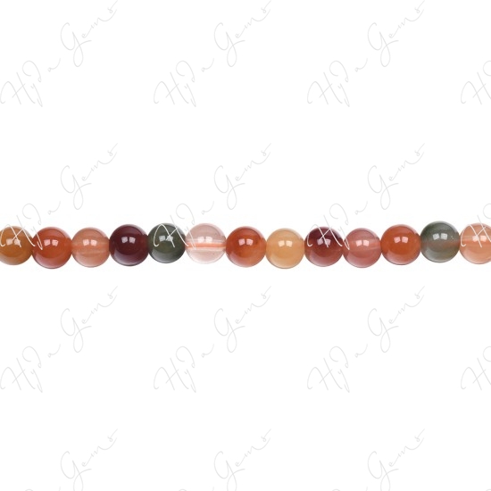 Multi Rutile Quartz Round Beads (A-)