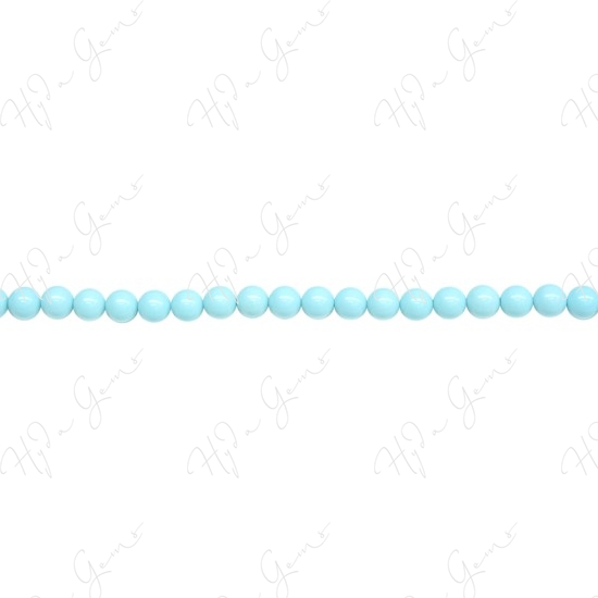 German Turquoise Round Beads (A)