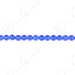 Blue Agate Round Beads