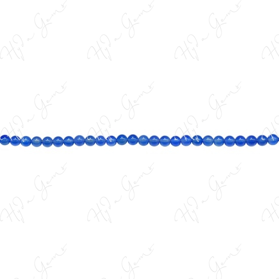 Blue Agate Round Beads