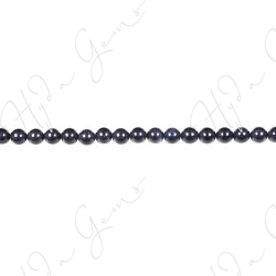 Blue Sand Stone Round Beads