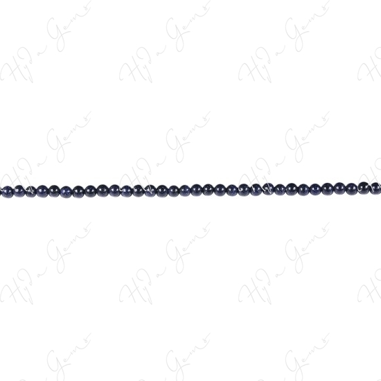 Blue Sand Stone Round Beads