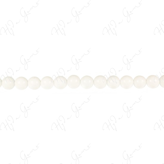 White Jade Round Beads