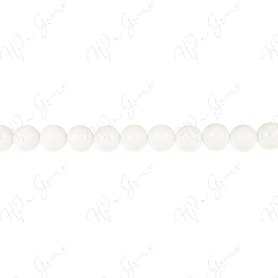 White Jade Round Beads