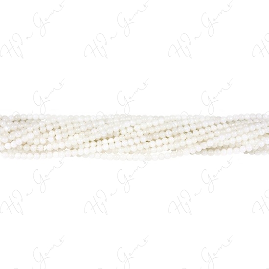 White Jade Round Beads