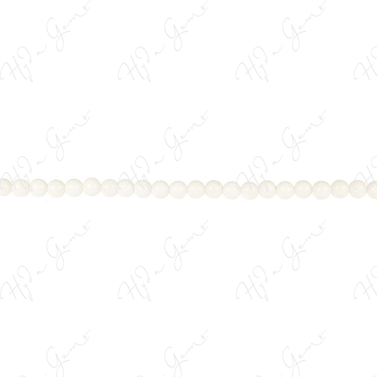 White Jade Round Beads