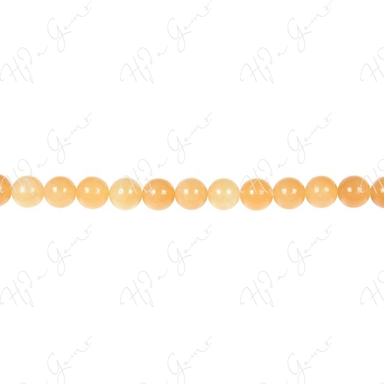 Yellow Jade Round Beads