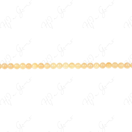 Yellow Jade Round Beads